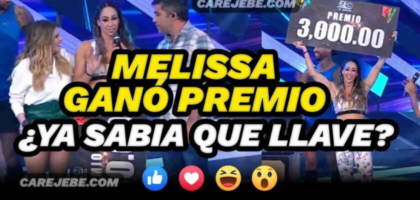 MELISSA GANO PREMIO PERO YA SABIA QUE TOCAR